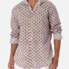 MC2 Saint Barth Man Muslin Cotton Shirt Sikelia With Radical Flower Print