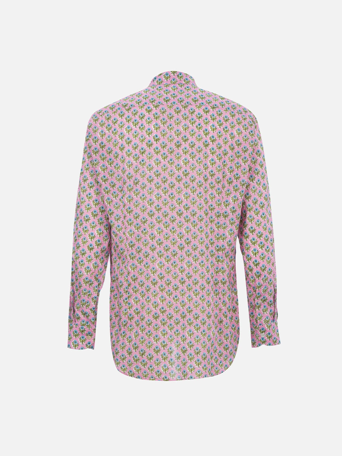 MC2 Saint Barth Man Muslin Cotton Shirt Sikelia With Radical Flower Print 7 MC2 Saint Barth Man Muslin Cotton Shirt Sikelia With Radical Flower Print - Image 5