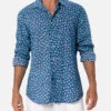 MC2 Saint Barth Man Muslin Cotton Shirt Sikelia With Crabs Print