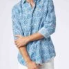 MC2 Saint Barth Man Muslin Cotton Sikelia Shirt With Paisley Print