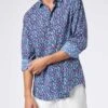 MC2 Saint Barth Man Muslin Cotton Sikelia Shirt With Fish And Shark Print