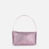 MC2 Saint Barth Mini Bag With Lilac Rhinestones -MC2 Saint Barth Shop STRAS001 11029E lilac rhinestone mini bag 1