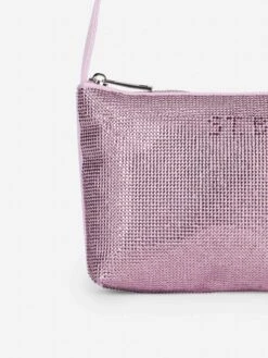 MC2 Saint Barth Mini Bag With Lilac Rhinestones -MC2 Saint Barth Shop STRAS001 11029E lilac rhinestone mini bag 2