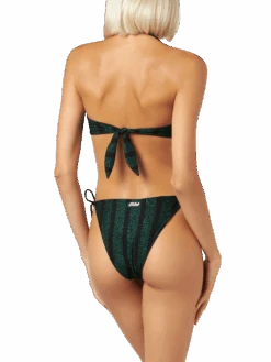Woman Lurex Striped Balconette Bikini -MC2 Saint Barth Shop TIA0001 GLST05 lurex bandeau bikini woman 2