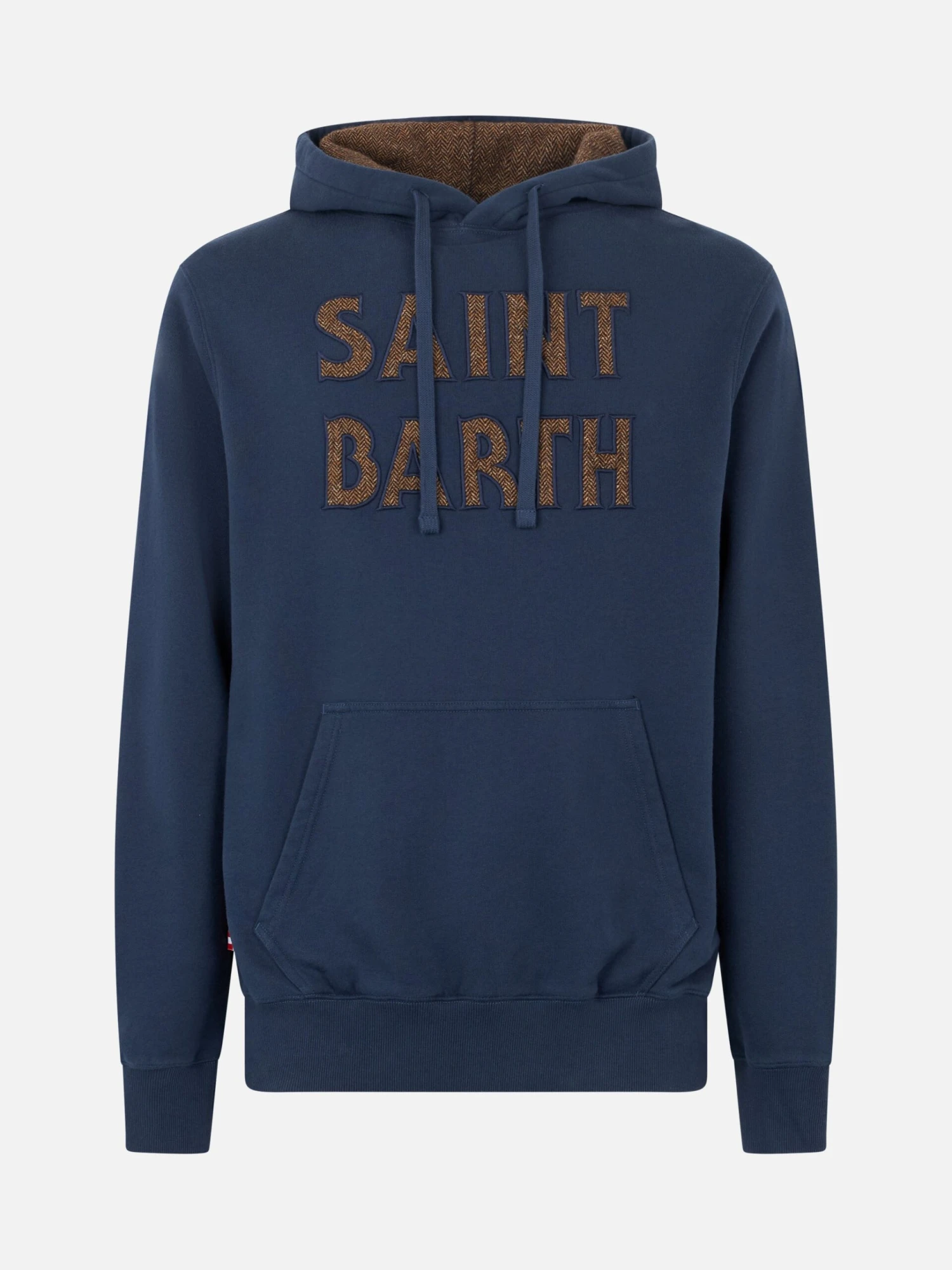 MC2 Saint Barth Man Blue Hoodie With Saint Barth Patch 6 MC2 Saint Barth Man Blue Hoodie With Saint Barth Patch - Image 4