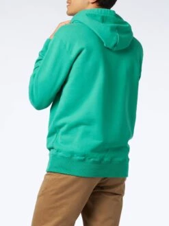 Cotton Hoodie With St. Barth Padel Team Print -MC2 Saint Barth Shop TRI0001 03674B padel green sweatshirt man 3