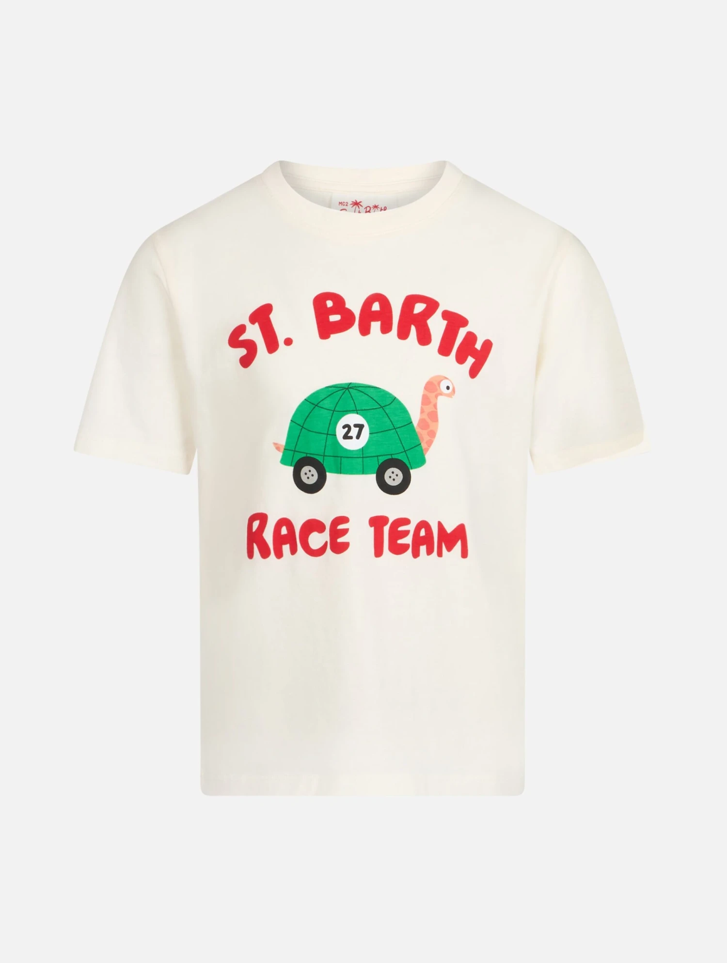MC2 Saint Barth Boy Cotton T-shirt With St. Barth Race Team Print 3 MC2 Saint Barth Boy Cotton T-shirt With St. Barth Race Team Print