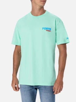 MC2 Saint Barth Man Cotton T-shirt With Forte Dei Marmi Postcard Placed Print -MC2 Saint Barth Shop TSHM001 00875F 01