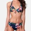 Blue Tropical Print Bikini With Triangle Top 1 Blue Tropical Print Bikini With Triangle Top -MC2 Saint Barth Shop Tavoladadisegno02