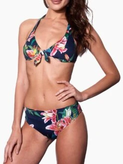 Blue Tropical Print Bikini With Triangle Top -MC2 Saint Barth Shop Tavoladadisegno13