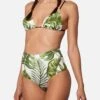 Triangle Bikini Tropical Leaves Jumbo Print