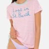 Woman Striped T-shirt With Lost In St. Barth Embroidery 1 Woman Striped T-shirt With Lost In St. Barth Embroidery -MC2 Saint Barth Shop Tavoladadisegno4 c4afd8ca 3445 4fbc b196 1c9b1254456d