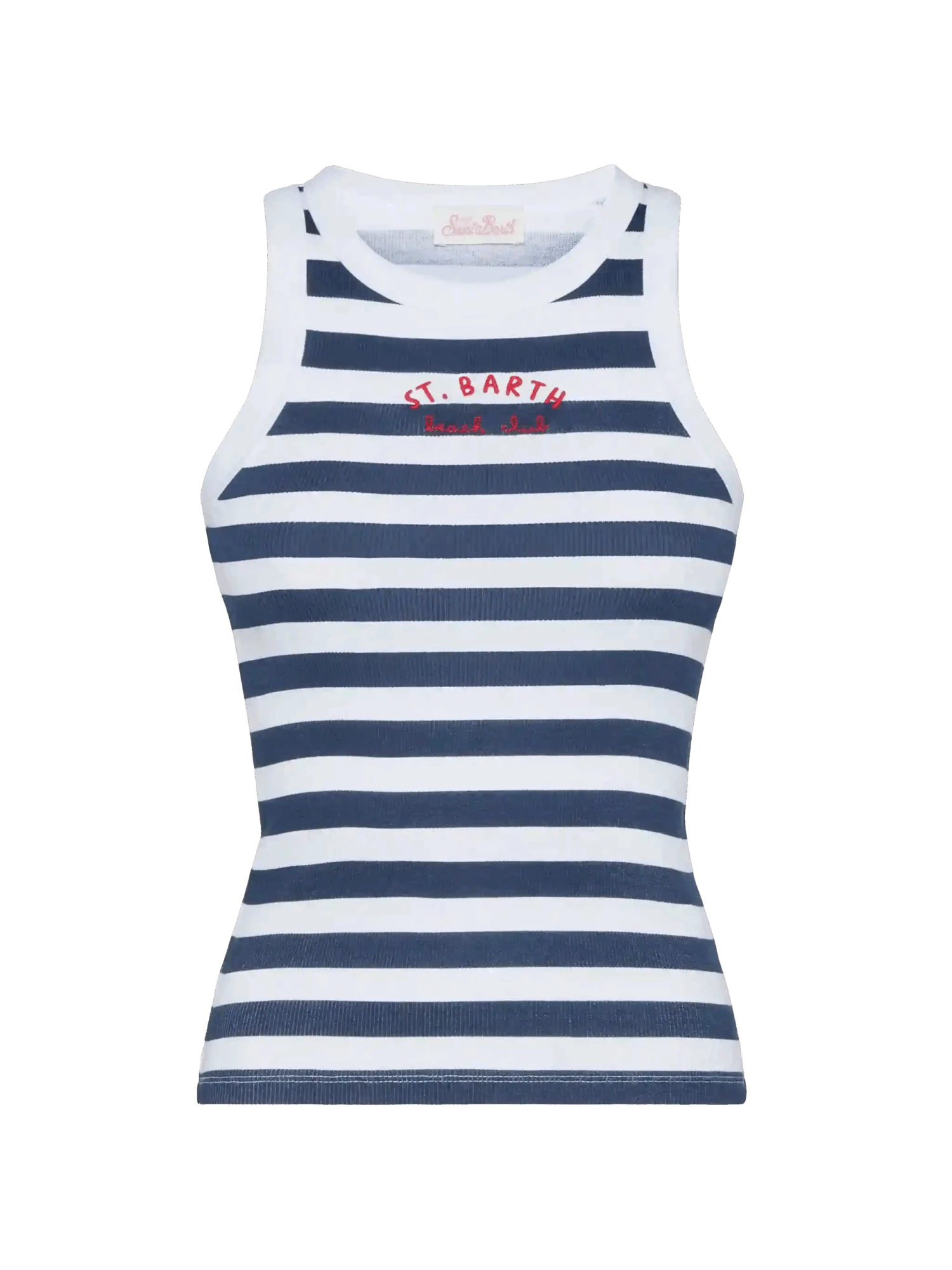 MC2 Saint Barth Ada Striped Ribbed Cotton Tank Top 4 MC2 Saint Barth Ada Striped Ribbed Cotton Tank Top - Image 2