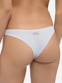 MC2 Saint Barth Afrodite Heatsealed Silver Cheeky Swim Briefs - Minerva Silver Heatsealed Classic Bralette -MC2 Saint Barth Shop UID AFR000101061H WOMAN BOTTOMBIKINI WHITE PLAINCOLOR MC2 1