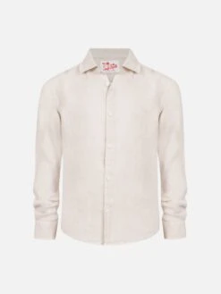 MC2 Saint Barth Agnes Off-white Linen Shirt