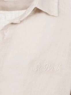 MC2 Saint Barth Agnes Off-white Linen Shirt -MC2 Saint Barth Shop UID AGN000100331H BOY SHIRT WHITE 20250216173500 03
