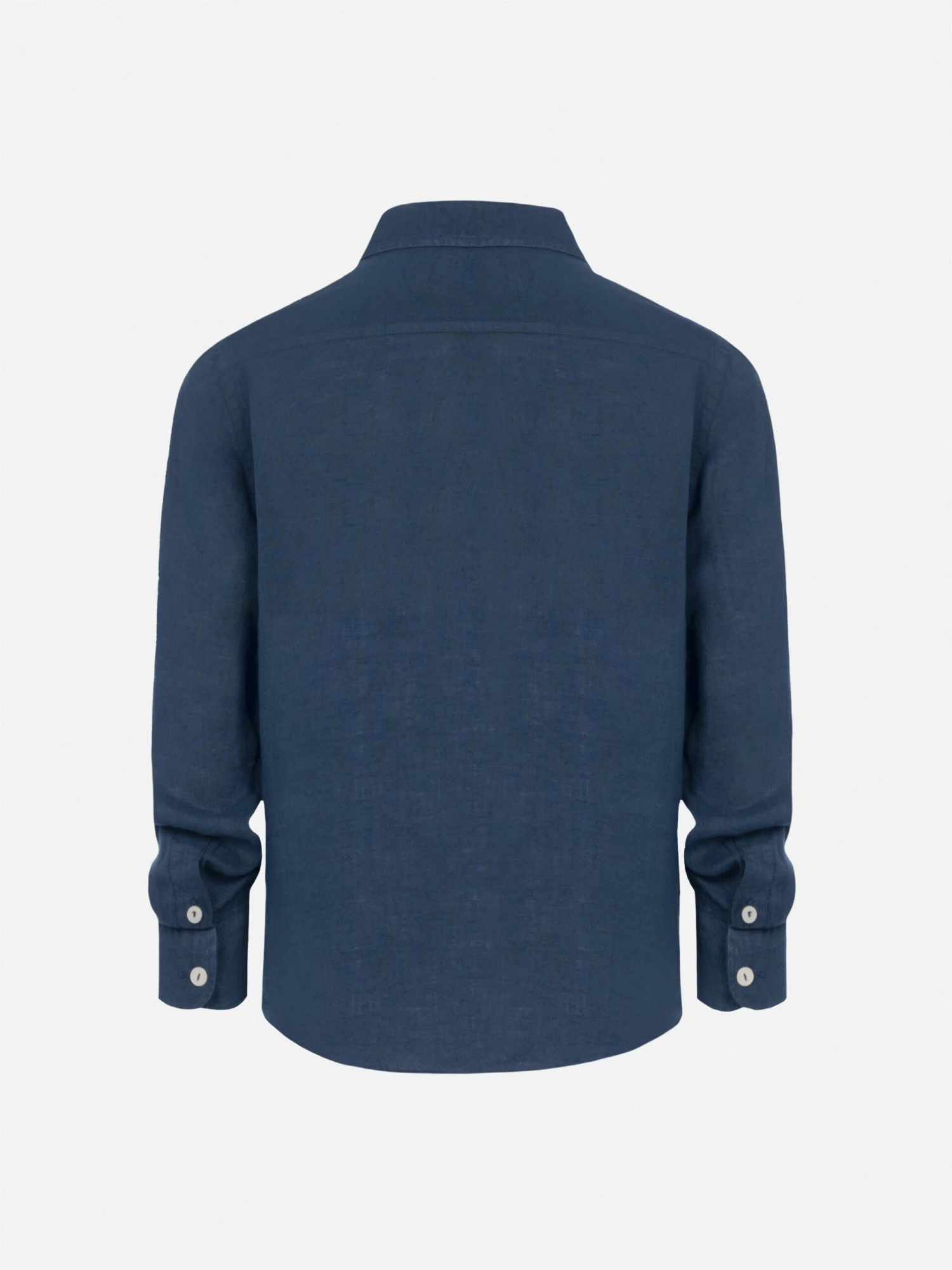 MC2 Saint Barth Agnes Navy Blue Linen Shirt 4 MC2 Saint Barth Agnes Navy Blue Linen Shirt - Image 2