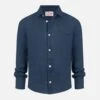 MC2 Saint Barth Agnes Navy Blue Linen Shirt -MC2 Saint Barth Shop UID AGN000101897H BOY SHIRT BLUE LINEN 20250216180000 01