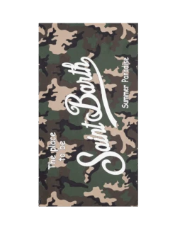 MC2 Saint Barth Microfiber Beach Towel Aidan With Camouflage Print