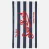 MC2 Saint Barth Microfiber Beach Towel Aidan With Striped Print