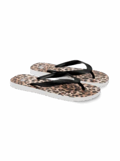 MC2 Saint Barth Alma Flip Flops With Animalier Print