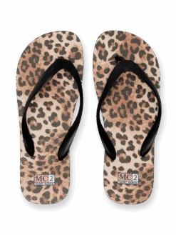 MC2 Saint Barth Alma Flip Flops With Animalier Print -MC2 Saint Barth Shop UID ALM000105953H ACCESSORY FLIPFLOP BLACK ANIMALIER MC2 20250505083531 03