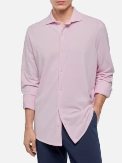 MC2 Saint Barth Amalfi Pink Jersey Piquet Shirt