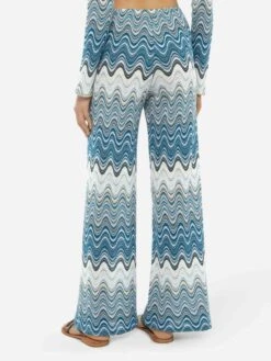 MC2 Saint Barth Amalia Wide-leg Trousers In Raschel Knit 9 MC2 Saint Barth Amalia Wide-leg Trousers In Raschel Knit -MC2 Saint Barth Shop UID AML00101844H WOMAN PANT GREEN 0 0 20250324143501 3