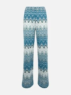 MC2 Saint Barth Amalia Wide-leg Trousers In Raschel Knit 11 MC2 Saint Barth Amalia Wide-leg Trousers In Raschel Knit -MC2 Saint Barth Shop UID AML00101844H WOMAN PANT GREEN 0 0 20250324143501 5