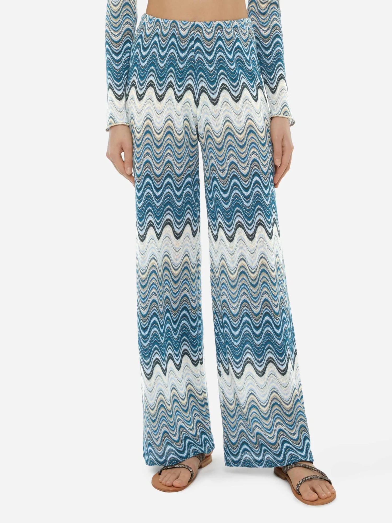 MC2 Saint Barth Amalia Wide-leg Trousers In Raschel Knit 3 MC2 Saint Barth Amalia Wide-leg Trousers In Raschel Knit