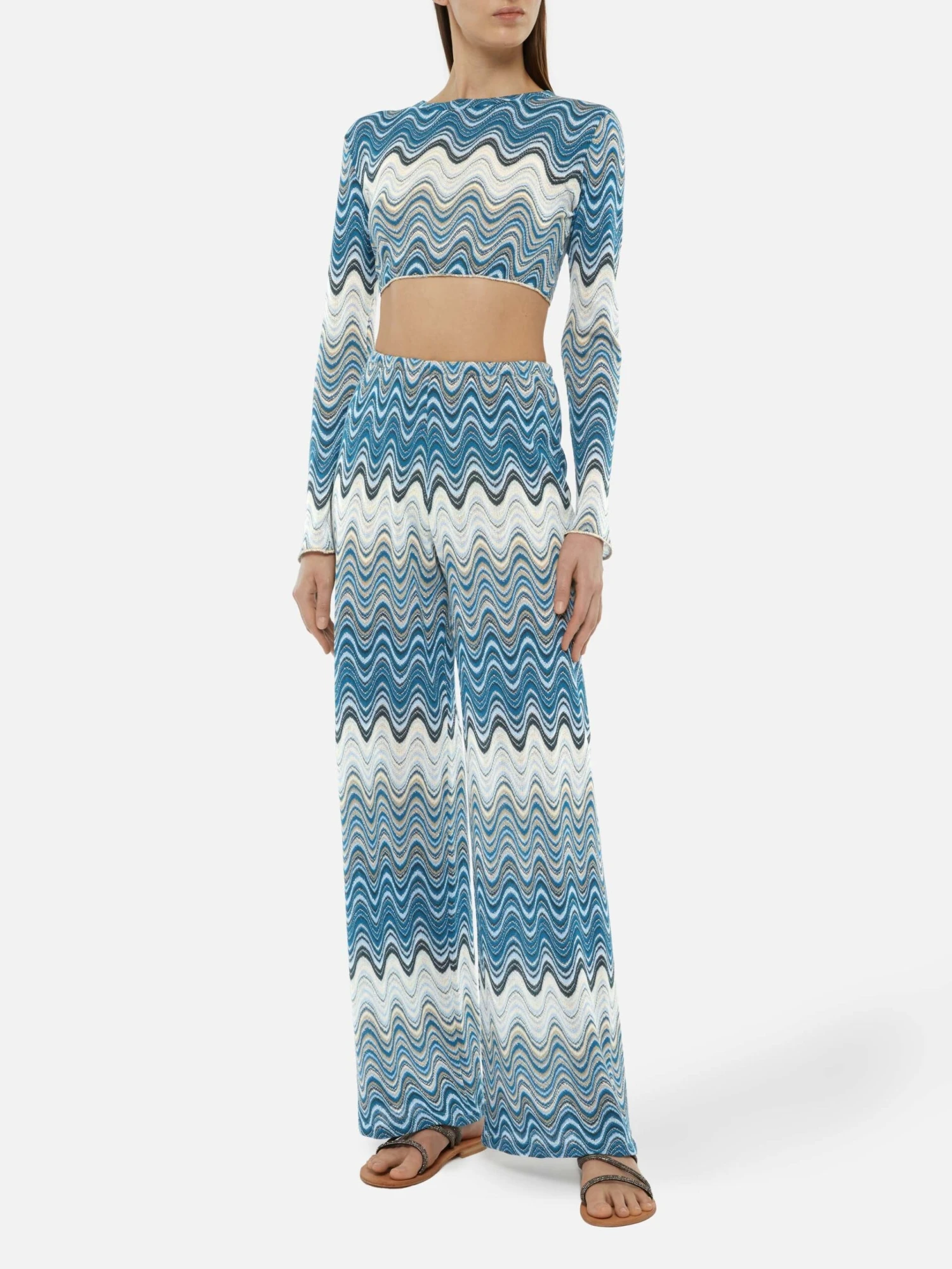 MC2 Saint Barth Amalia Wide-leg Trousers In Raschel Knit 4 MC2 Saint Barth Amalia Wide-leg Trousers In Raschel Knit - Image 2