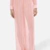 MC2 Saint Barth Amalia Pink Wide-leg Georgette Trousers With Rhinestone Embellishment -MC2 Saint Barth Shop UID AML00105966H WOMAN PANT PINK 0 0 20250311153501 1 b39e5443 d3cb 4d88 9efc 6ff4891aeb31