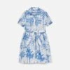 MC2 Saint Barth Girl Cotton Dress Anastasie Jr With Toile De Jouy Print -MC2 Saint Barth Shop UID ANM00101271F GIRL DRESS WHITE 1