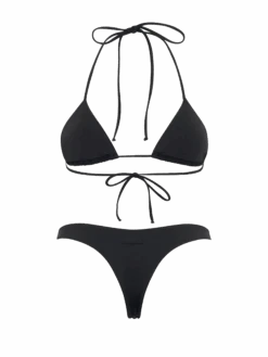 MC2 Saint Barth Woman Triangle Bikini Annabelle Virgo With Rhinestones -MC2 Saint Barth Shop UID ANNA00101068F WOMAN TOP BLACK 2