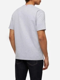 MC2 Saint Barth Winter Cotton T-shirt Arnott With Cervinia Aprés Ski Print -MC2 Saint Barth Shop UID ARN000100175G MAN T SHIRT MELANGEGREY MOUNTAINSTYLE 0 20250107173500 3