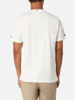 MC2 Saint Barth Man T-shirt Arnott With Sole, Whisky... Embroidery | VACANZE DI NATALE SPECIAL EDITION -MC2 Saint Barth Shop UID ARN000100262G STBM T SHIRT WHITE 20240903173500 2