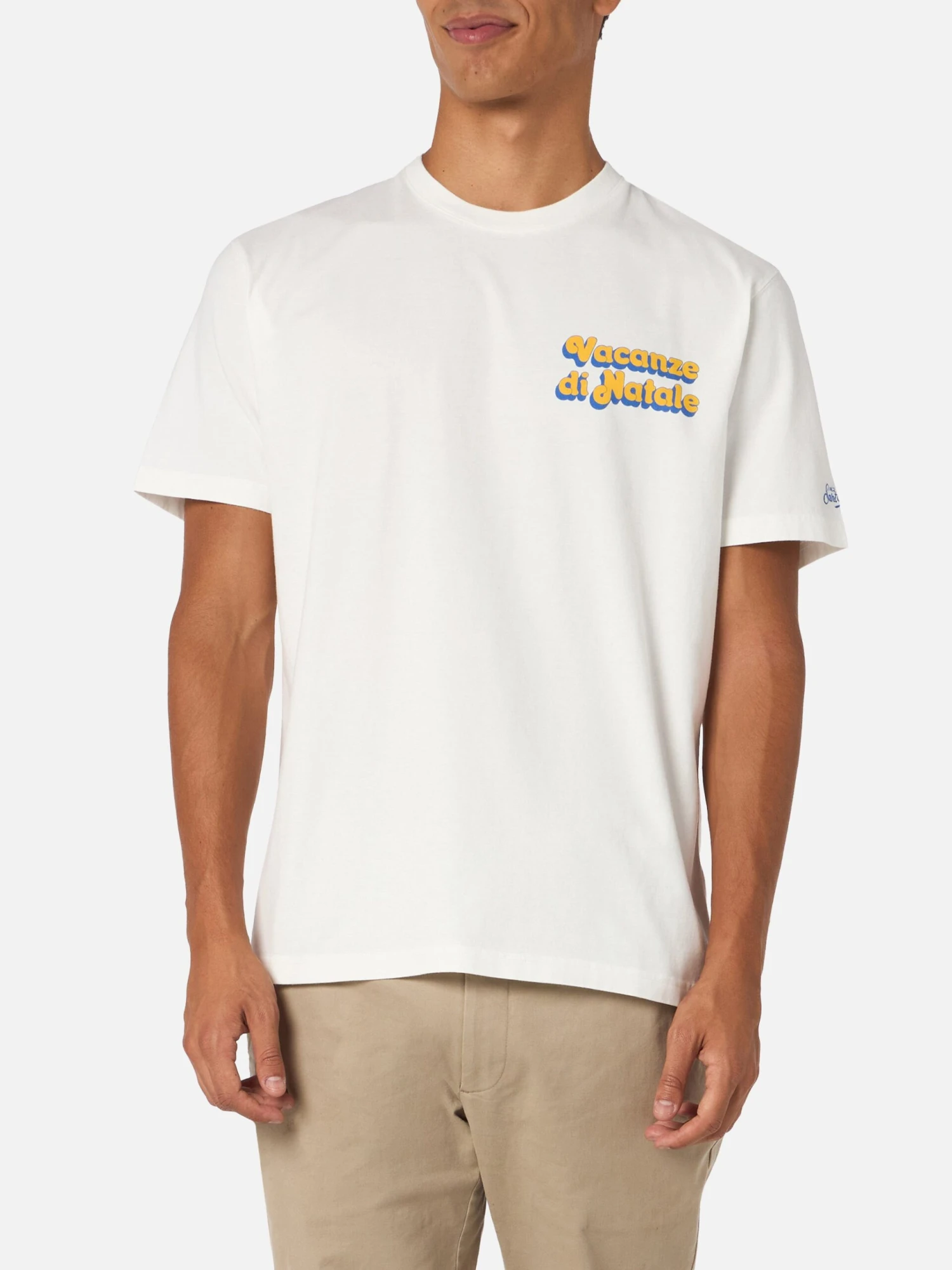 MC2 Saint Barth Man Heavy Cotton T-shirt Arnott With Vacanze Di Natale Locandina | VACANZE DI NATALE SPECIAL EDITION 5 MC2 Saint Barth Man Heavy Cotton T-shirt Arnott With Vacanze Di Natale Locandina | VACANZE DI NATALE SPECIAL EDITION - Image 3