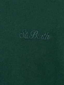 MC2 Saint Barth Man British Green Heavy Cotton T-shirt Arnott With St. Barth Embroidery 11 MC2 Saint Barth Man British Green Heavy Cotton T-shirt Arnott With St. Barth Embroidery -MC2 Saint Barth Shop UID ARN000100943G MAN T SHIRT GREEN SPORTCLUB 20241120180000 05