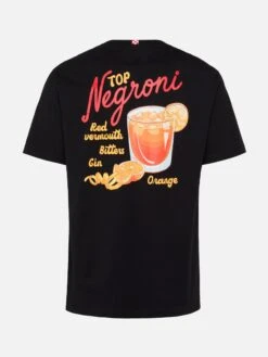 MC2 Saint Barth Winter Cotton T-shirt Arnott With Negroni Print -MC2 Saint Barth Shop UID ARN000102661G MAN T SHIRT BLACK COCKTAILS 0 20250107173500 5