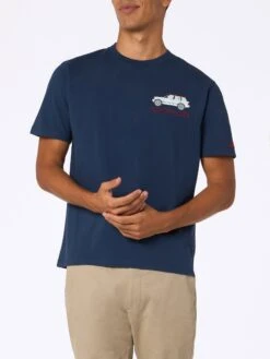 MC2 Saint Barth Man Heavy Cotton T-shirt Arnott With Mountain Lover Embroidery -MC2 Saint Barth Shop UID ARN000102730G STBM T SHIRT BLUE 20240903173500 1 2458c78e 8b3b 4893 8dda e69ec12ad746