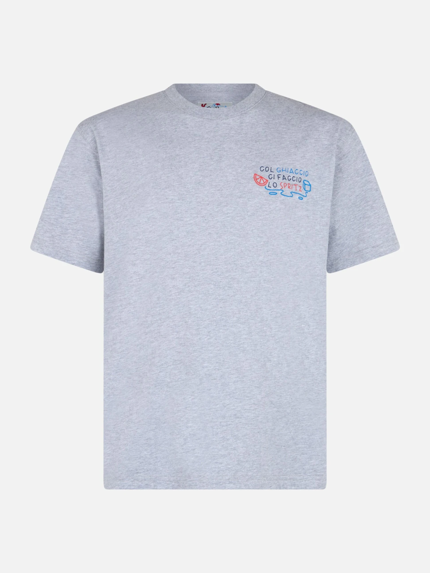 MC2 Saint Barth Man Heavy Cotton T-shirt Arnott With Col Ghiaccio Ci Faccio Lo Spritz Embroidery | INSULTI LUMINOSI SPECIAL EDITION 7 MC2 Saint Barth Man Heavy Cotton T-shirt Arnott With Col Ghiaccio Ci Faccio Lo Spritz Embroidery | INSULTI LUMINOSI SPECIAL EDITION - Image 5