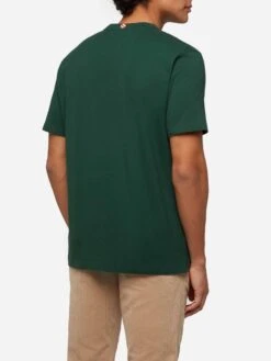 MC2 Saint Barth Winter Cotton T-shirt Arnott With Verbier Aprés Ski Print -MC2 Saint Barth Shop UID ARN000103077G MAN T SHIRT GREEN MOUNTAINSTYLE 0 20250107183502 3