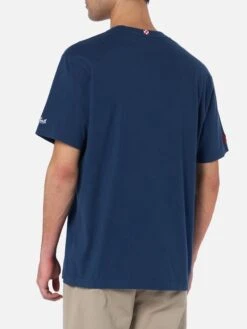 MC2 Saint Barth Man Heavy Cotton T-shirt Arnott With Non Sono Bello … Piaccio! Embroidery | VACANZE DI NATALE SPECIAL EDITION -MC2 Saint Barth Shop UID ARN000103340G MAN T SHIRT BLUE 20240903133402 3copia