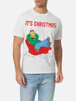 MC2 Saint Barth Winter Cotton T-shirt Arnott With Homer Relax Print | THE SIMPSON SPECIAL EDITION