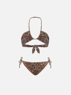 MC2 Saint Barth Aryanna Animalier Lurex Bandeau Bikini