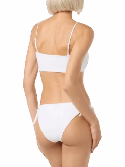 MC2 Saint Barth Woman White Bandeau Bikini Athena Yali With Rhinestones -MC2 Saint Barth Shop UID ATH000111046E WOMAN TOP STRASS01WHITE 2