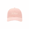 MC2 Saint Barth Baseball Pink Cotton Linen Cap 2 MC2 Saint Barth Baseball Pink Cotton Linen Cap -MC2 Saint Barth Shop UID BASB000701550H ACCESSORY HAT PINK PLAIN.COLOR MC2 01