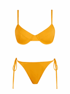 MC2 Saint Barth Woman Ochre Underwired Bralette Bikini Bea Marielle