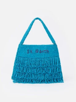 MC2 Saint Barth Shiny Turquoise Mini Bag Pearl -MC2 Saint Barth Shop UID BGPE00100273F ACCESSORY BAG SKY 20241107153505 01
