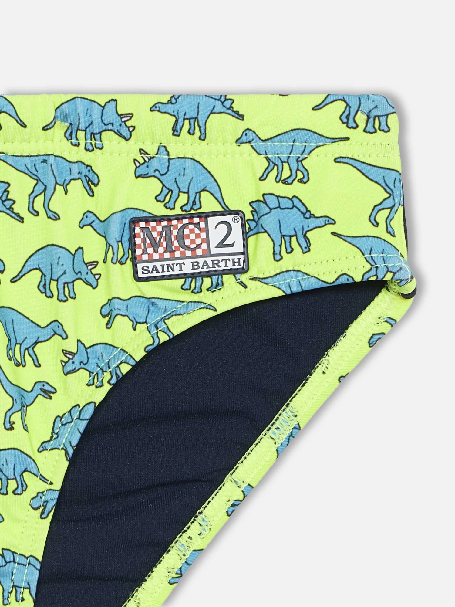 MC2 Saint Barth Boy Swim Briefs Billy With Dinosaur Print 5 MC2 Saint Barth Boy Swim Briefs Billy With Dinosaur Print - Image 3